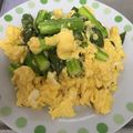 ゆかnurse's cooksnap of when they made アスパラの卵とじ.