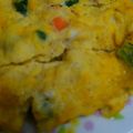 息子は怪獣♪'s cooksnap of when they made ミックスベジのレンジ卵.