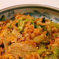 yoko_new's cooksnap of when they made 簡単 シャキシャキレタスのキムチ炒飯.