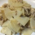 まめぽ's cooksnap of when they made 大根と豚こま肉のマヨネーズソテー.