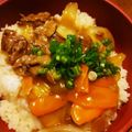 にこにこくうたん's cooksnap of when they made 本格☆トロトロ牛肉のオイスター中華丼♪.