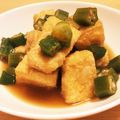 みかん232's cooksnap of when they made 揚げ出し豆腐のオクラあんかけ.