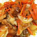 ハナまこと's cooksnap of when they made キャベ千が旨い！野菜たっぷり生姜焼き♥.