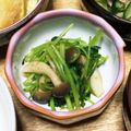 2224's cooksnap of when they made 三ツ葉としめじのお浸し.
