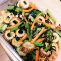 ゆかたこ's cooksnap of when they made 簡単！小松菜と竹輪の塩こん炒め.
