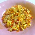 チョミ蔵's cooksnap of when they made にんじんシリシリ豆腐チャンプルー.