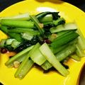 ♡キイロイトリ♡'s cooksnap of when they made ✿小松菜のピリ辛ガーリック炒め✿.
