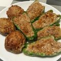 かおじゃるさん's cooksnap of when they made もやしで●ピーマンとしいたけの肉づめ●.