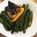 db部みぃ's cooksnap of when they made 揚げなすとアスパラ*生姜醤油で*.