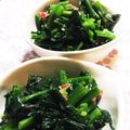 ♪ともモン♪'s cooksnap of when they made ほうれん草の梅昆布和え.