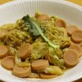 もんしゅしゅ's cooksnap of when they made 魚肉ソーセージとキャベツの旨辛ポン酢炒め.