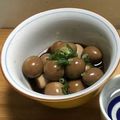 ienomisake's cooksnap of when they made お酒のつまみに!うずらの卵の醤油漬け.