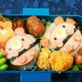 りぃり＆しゅんしゅん's cooksnap of when they made キャラ弁＊簡単♪ハムステーキくまさん弁当.