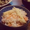 梨にゃんこ's cooksnap of when they made 春の香り♡桜海老と筍の炊き込みご飯.