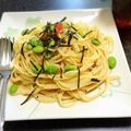 ささ7's cooksnap of when they made めんつゆで簡単☆冷製☆明太子スパ.