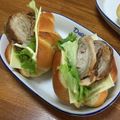 おはなすき's cooksnap of when they made 簡単☆焼き豚とチーズのサンドイッチ.