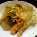 うめこ＆りゅうのすけ's cooksnap of when they made 黄金比★イカとレタスのオイスター炒め.