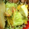 ma___111's cooksnap of when they made 簡単!!レタスと卵のカレー風味サラダ♪.