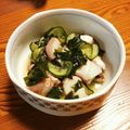 ☆ひまちゃま☆'s cooksnap of when they made たことわかめ、きゅうりの酢の物.