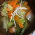 クック4SPU77☆'s cooksnap of when they made 白菜とえのき茸の中華風スープ.