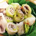料理修行中♡'s cooksnap of when they made 豚レタスしゃぶしゃぶのぐるぐる巻き.