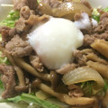 hmaotabiga's cooksnap of when they made カフェ風☆豚肉ときのこの甘辛丼.