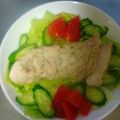 ひらめおばちゃん's cooksnap of when they made レンジで簡単.*･ﾟ自家製サラダチキン.