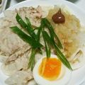 クック9C34P7☆'s cooksnap of when they made 温・冷両方OK！梅おろし豚しゃぶうどん.
