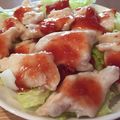 ☆misacchi's cooksnap of when they made 鶏むね肉のさっぱり梅ソース.