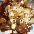 junemakeup's cooksnap of when they made 砂肝と鶏皮のピリ辛炒め.