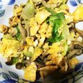 みさりママ's cooksnap of when they made 節約メニュー☆レタスの外葉で卵とじ.