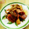 アラダウ's cooksnap of when they made エリンギと茄子とベーコンのバター炒め.