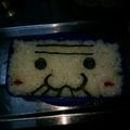 山のガチャピン's cooksnap of when they made 簡単キャラ弁☆バカボンのパパなのだサンド.