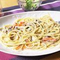 ゆちゃぷに's cooksnap of when they made 挽肉としめじの味噌クリームパスタ.