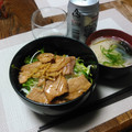 巻物限定's cooksnap of when they made 豚のしょうが焼き丼.