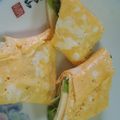 ちなつのママ's cooksnap of when they made 甘い卵☆ハムチーズレタスのくるくる卵焼き.