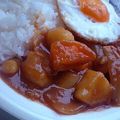 oBsession's cooksnap of when they made ゴロゴロ野菜のお月見カレー♡.