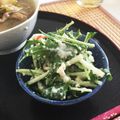 atsuka's cooksnap of when they made ヘビロテ@水菜の白和え♡.