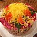 cimeonn's cooksnap of when they made パーティーは寿司ケーキ！シャケフレークで.