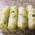 ぶぶネコ's cooksnap of when they made きゅうりと沢庵のスティックおにぎり♪.
