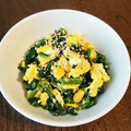 きむま's cooksnap of when they made ほうれん草と卵のみそ炒め.