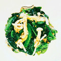 ボビン姫's cooksnap of when they made お弁当に★ほうれん草とエノキのゴマ和え.