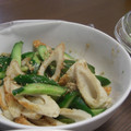いつきら's cooksnap of when they made ☆簡単 きゅうりとちくわの胡麻和え☆.