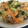 ドーシタトースター's cooksnap of when they made 小松菜と豚肉のチャプチェ.