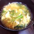 ひまりんりん☆'s cooksnap of when they made 簡単♪水菜と卵でお吸い物♡かきたま汁.