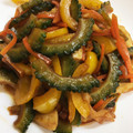 yamami100's cooksnap of when they made ゴーヤーとちくわのピリ辛きんぴら.