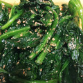 Buhichef's cooksnap of when they made ほうれん草の胡麻和え.