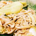 鈴子☆'s cooksnap of when they made たくさん　きのこのチンゲン菜炒め.