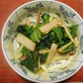 真黒海's cooksnap of when they made 不断草の辛子和え.