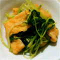 もともととが's cooksnap of when they made 水菜と油揚げの煮浸し.